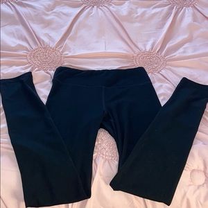 black cotton leggings